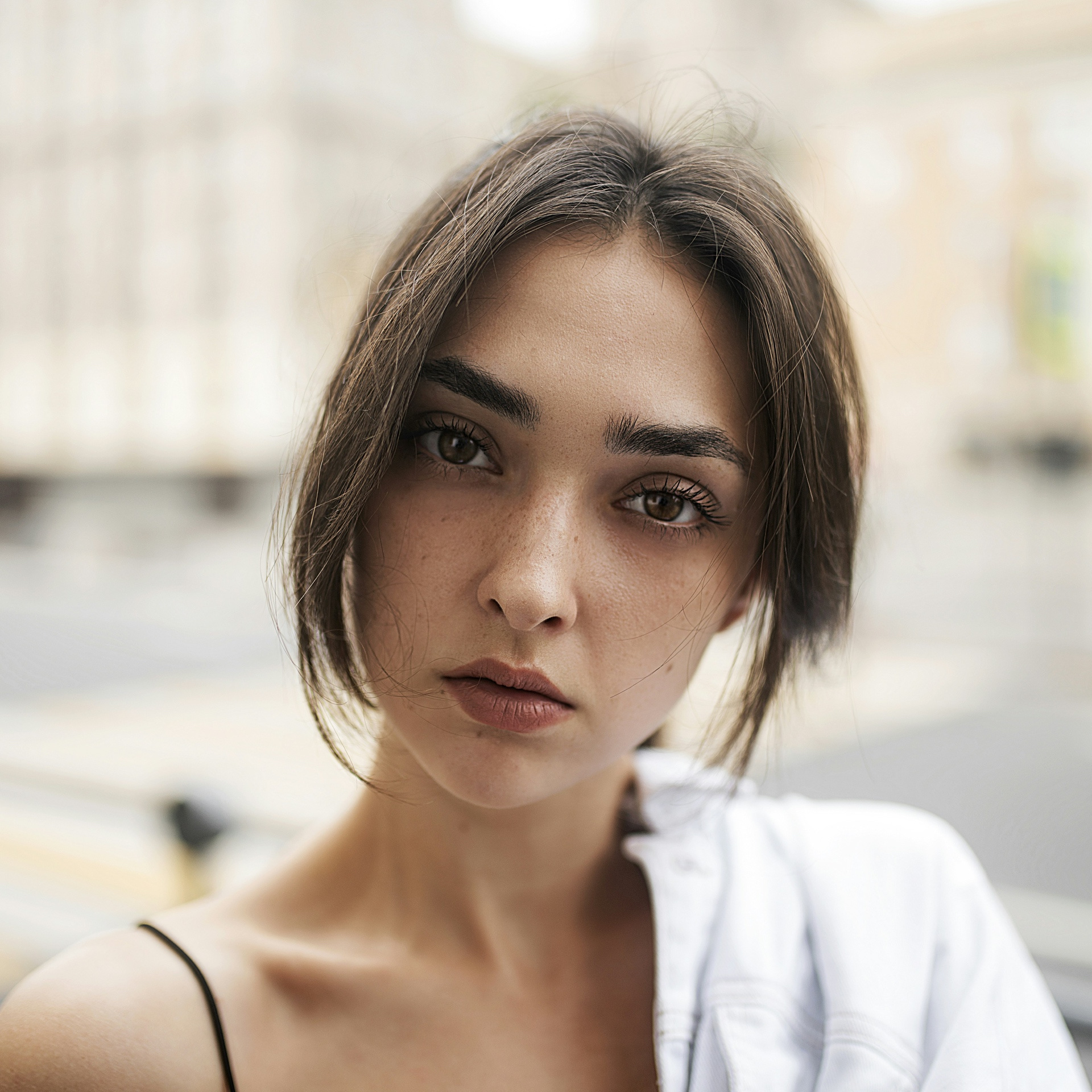A close-up portrait · Original
